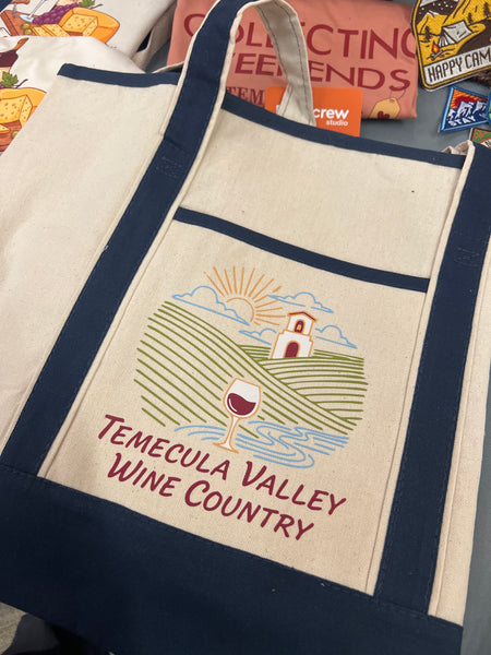 Temecula Valley Wine Country Canvas Deluxe Tote – 34.6L