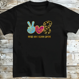 Peace Love Theme Back to School Tee