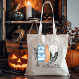 Boo-tiful Personalized Trick or Treat Tote For Boys - Perfect for Halloween Adventures!