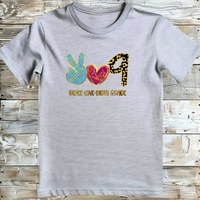 Peace Love Theme Back to School Tee