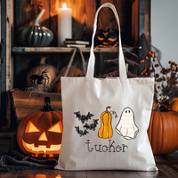 Spooky Personalized Halloween Tote Bag for Kids