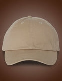 Beige baseball cap on a white background