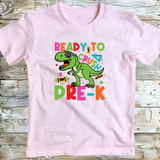 Back to School T-Shirt Ready to Crush Dino Tee