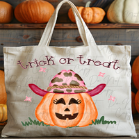 Personalized Halloween Trick or Treat Bag - Customized Pumpkin Tote for Boys