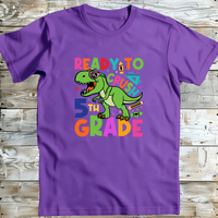 Back to School T-Shirt Ready to Crush Dino Tee