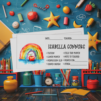 Back to School Envelopes - Custom Names and Lists