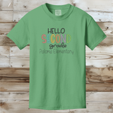 Personalized Welcome Tee Back to School - Custom Grade and School Name Included