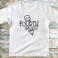 Back to School Tee with Fun Pencil Theme Personalized with School Name