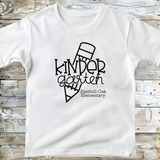 Back to School Tee with Fun Pencil Theme Personalized with School Name