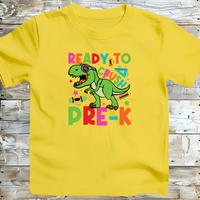 Back to School T-Shirt Ready to Crush Dino Tee