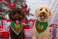 Elf Squad Holiday Dog Bandana - Over the Collar