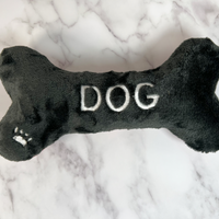 Personalized Dog Bone Toy - Best Dog Buffalo Plaid With Matching Scarf