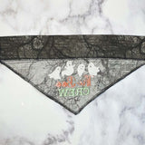 “Halloween Dog Accessories: Embroidered Bandana for Your Furry Friend” Boo Crew