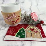 Cuddle in a Cup Mug Rug and Cup Cozy Holiday Gift S