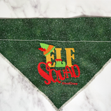 Elf Squad Holiday Dog Bandana - Over the Collar