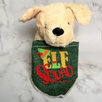 Elf Squad Holiday Dog Bandana - Over the Collar