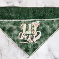 Elf Squad Holiday Dog Bandana - Over the Collar