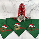 Feliz NaviDOOD Holiday Pet Bandanas