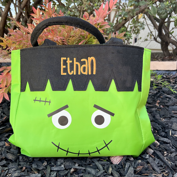Halloween Tote Frankenstein Trick or Treat Bag