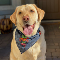 Fang-tastic Embroidered Halloween Pet Bandana for Labradors - Pet Fashion Accessory