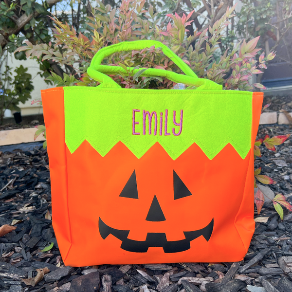 Halloween Tote - Trick or Treat Bags - PUMPKIN