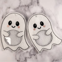 Spooktacular Ghost Pouches  Ideal for Candy, dog treats, and gifts - Bundle of Three - Ships Free