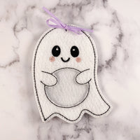 Spooktacular Ghost Pouches  Ideal for Candy, dog treats, and gifts - Bundle of Three - Ships Free