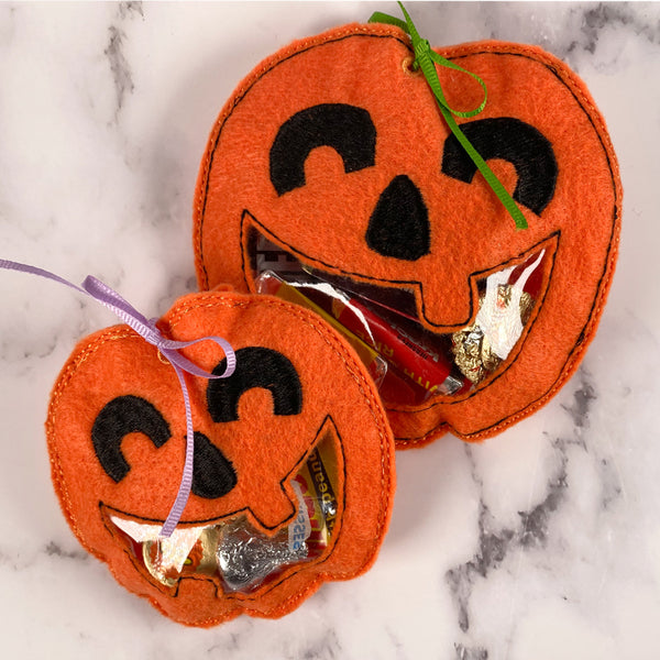 Pumpkin Peeker Treat Bags  Fun and Punny Halloween Gifts for All Ages - Bundle of Three - Ships Free.